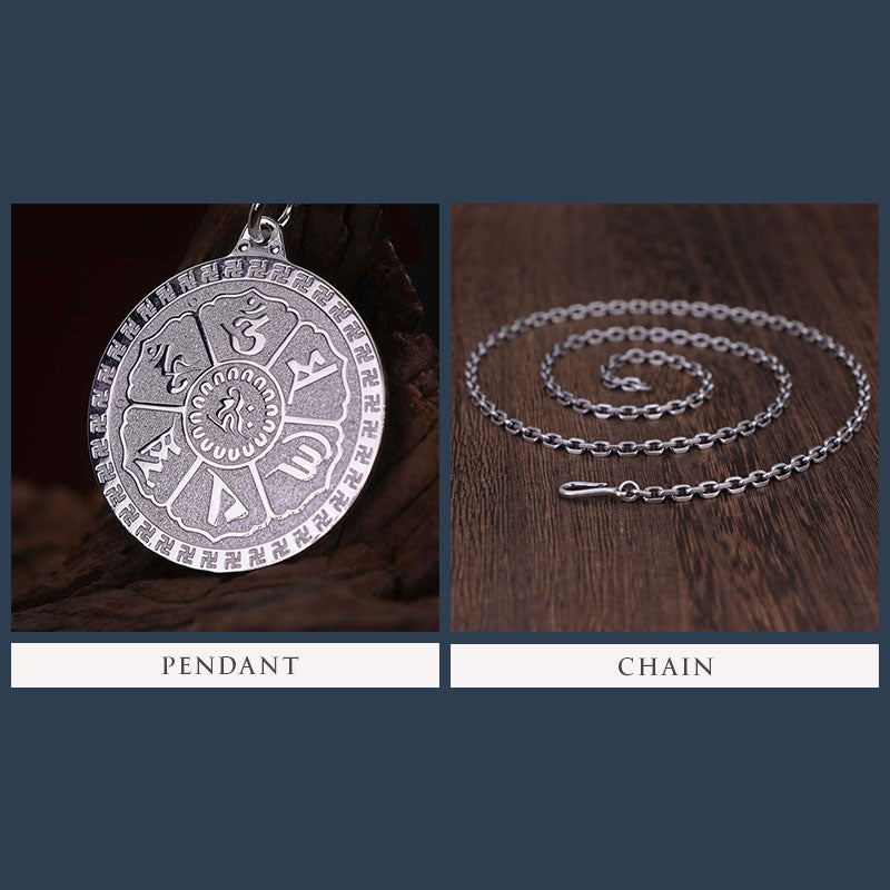 Om Mani Padme Hum Mantra Medallion