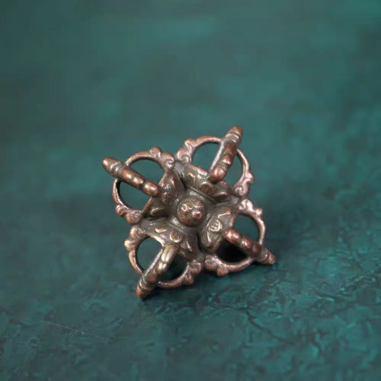 Vintage Tibetan Iron Vajra Lucky Charm