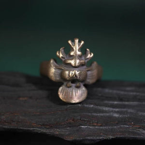 Old Tibetan Khyung Sigil Ring