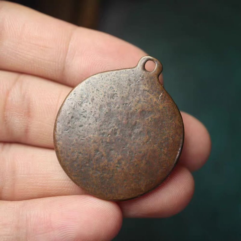 Vintage Tibetan Copper Hayagriva Pendant