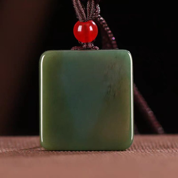 Laughing Buddha Jade Pendant