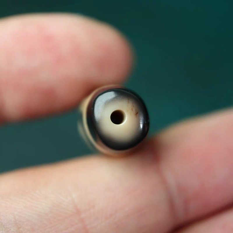 Insightful Refuge of Wisdom Amulet 2 Eye Dzi Bead