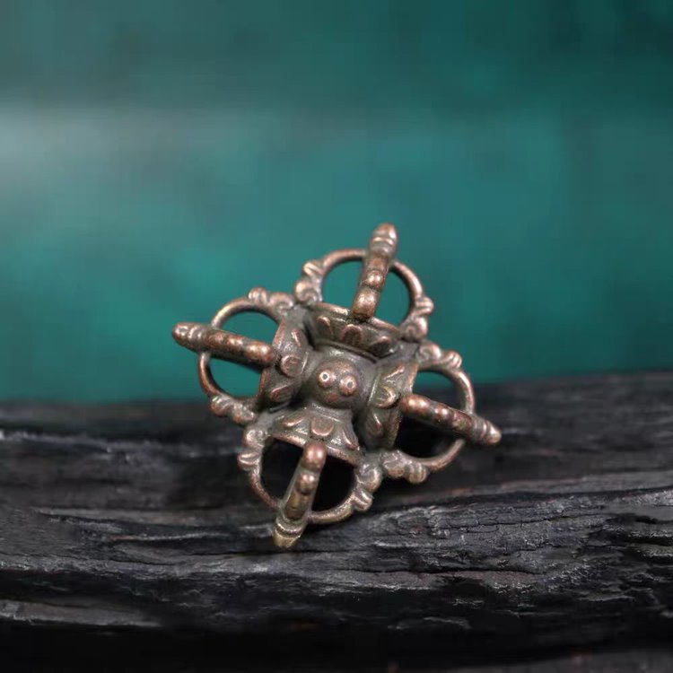 Vintage Tibetan Iron Vajra Lucky Charm