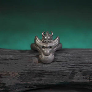 Old Tibetan Sentinel Khyung Ring