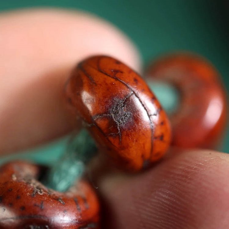 Vintage Tibetan Red Bodhi Beads Mala