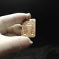 Rectangular Brass Pendant with Kalachakra Engraving