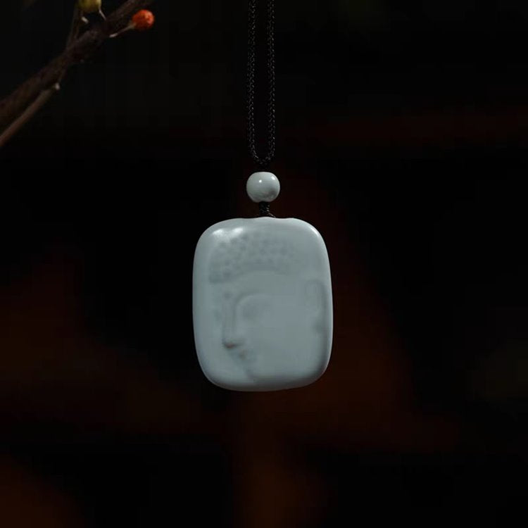 Porcelain Buddha Pendant