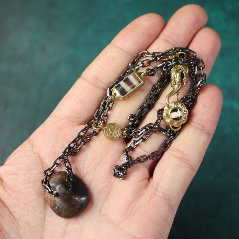 Vintage Tibetan Vajrapani Figurine Pendant