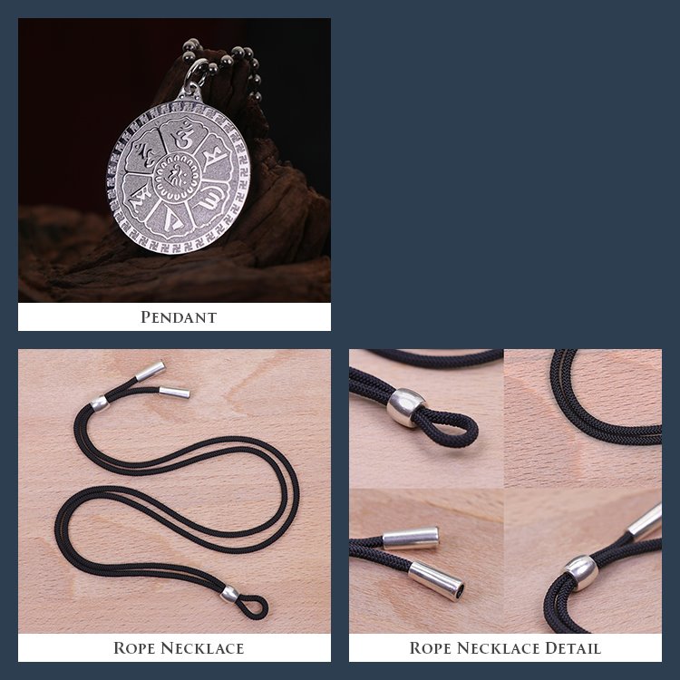 Om Mani Padme Hum Mantra Medallion