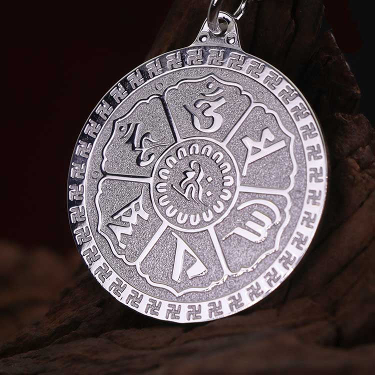 Om Mani Padme Hum Mantra Medallion