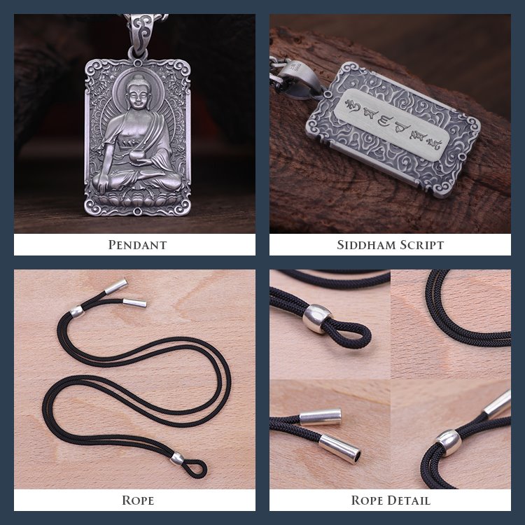 Framed Medicine Buddha Pendant