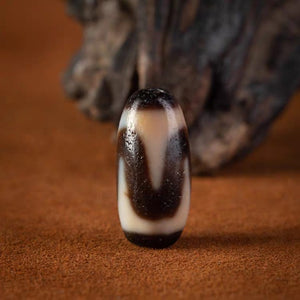 Inner Resilience Tiger Tooth Dzi Bead