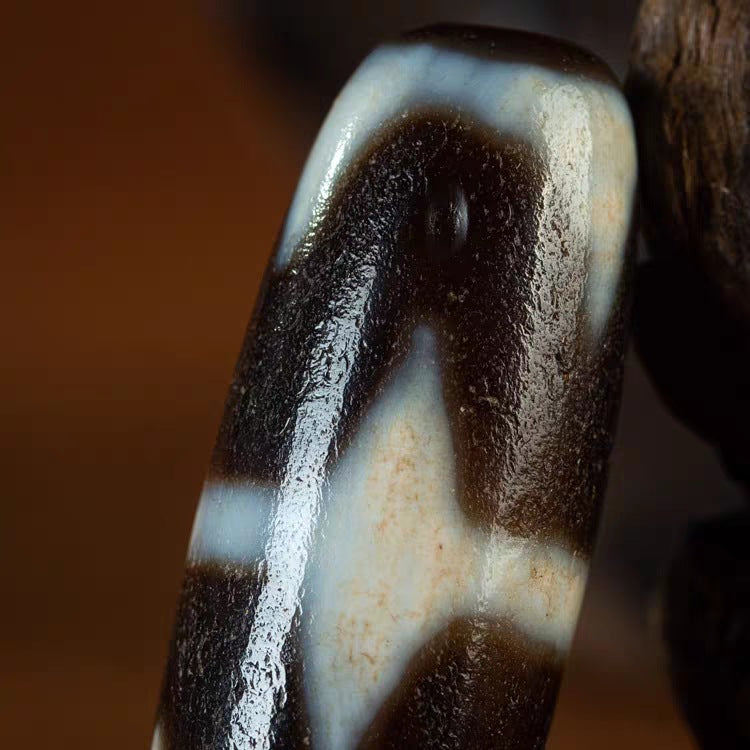 Shard of Unyielding Willpower Tiger Tooth Dzi Bead