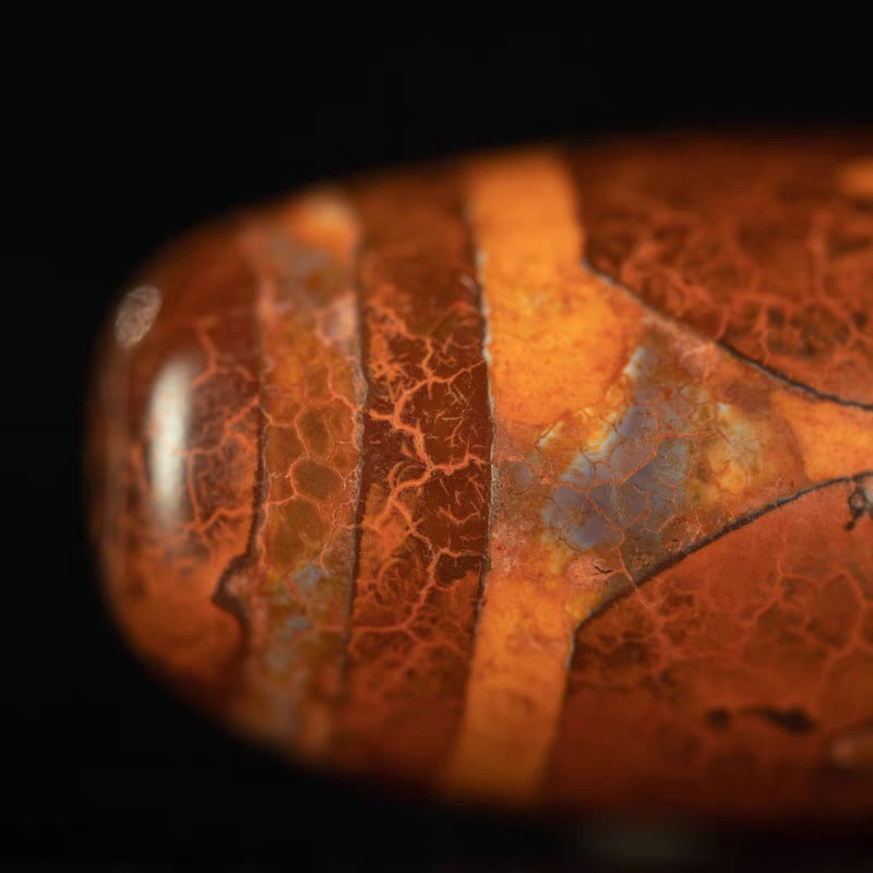 Shard of Unwavering Protection Tiger Tooth Dzi Bead