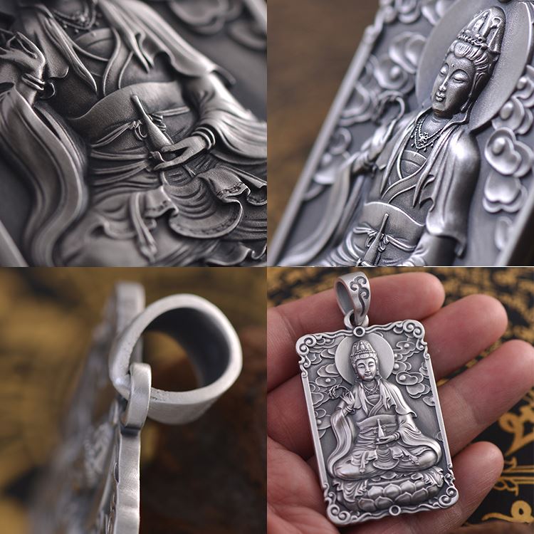 Framed Life Force Quan Yin Necklace