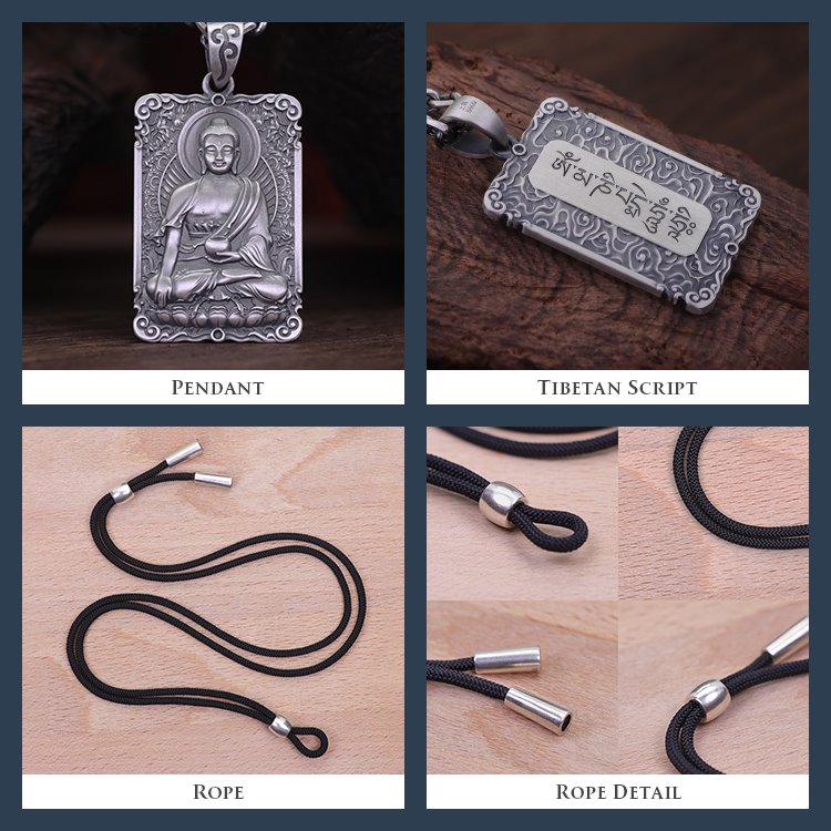 Framed Medicine Buddha Pendant