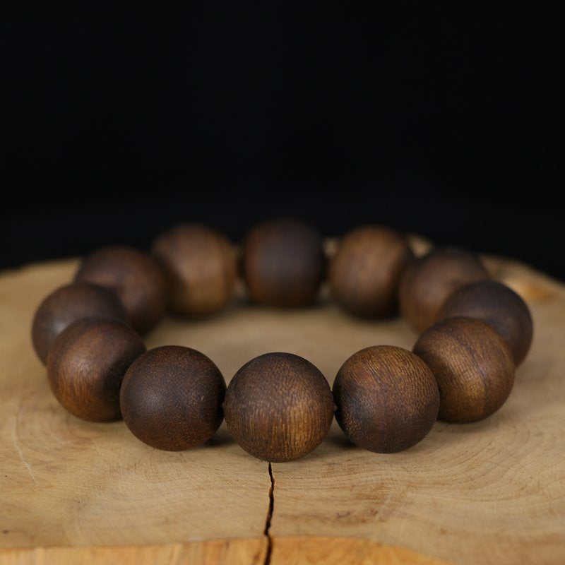Buy Vietnam Natural Agarwood Bracelet Beads Round Wooden Fashion Meditation  Beads for Men Women 16mm 17mm 19mm Online in India - Etsy