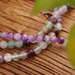 Amethyst Fluorite Yoga Beads Necklace - mantrapiece.com