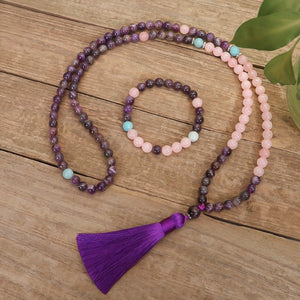 Amethyst Yoga Meditation Beads