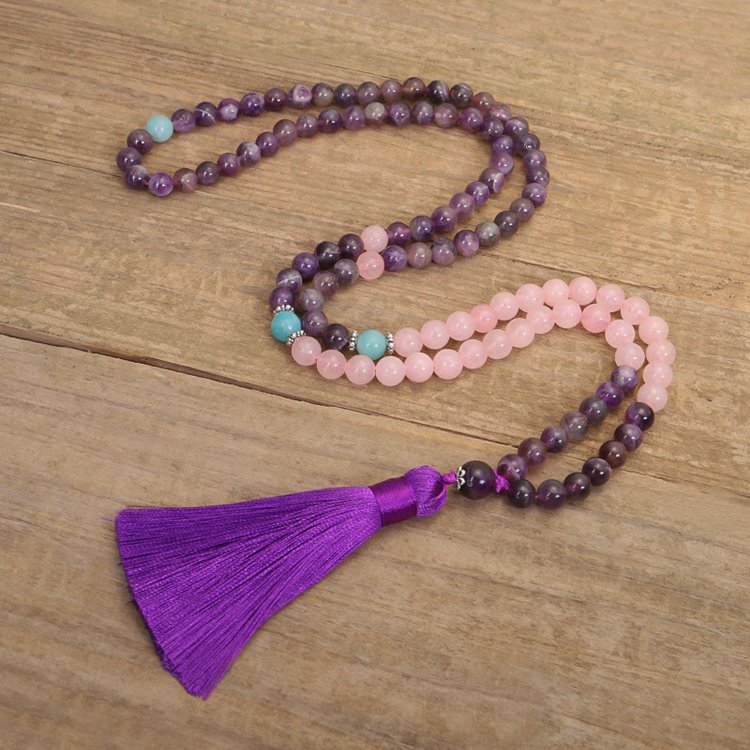 Amethyst Yoga Meditation Beads - mantrapiece.com