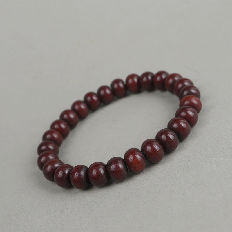 Antique Tibetan Bodhi Root Monk Bead Bracelet - mantrapiece.com