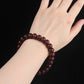 Antique Tibetan Bodhi Root Monk Bead Bracelet - mantrapiece.com