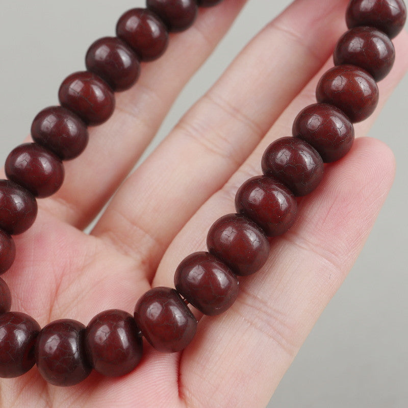 Antique Tibetan Bodhi Root Monk Bead Bracelet