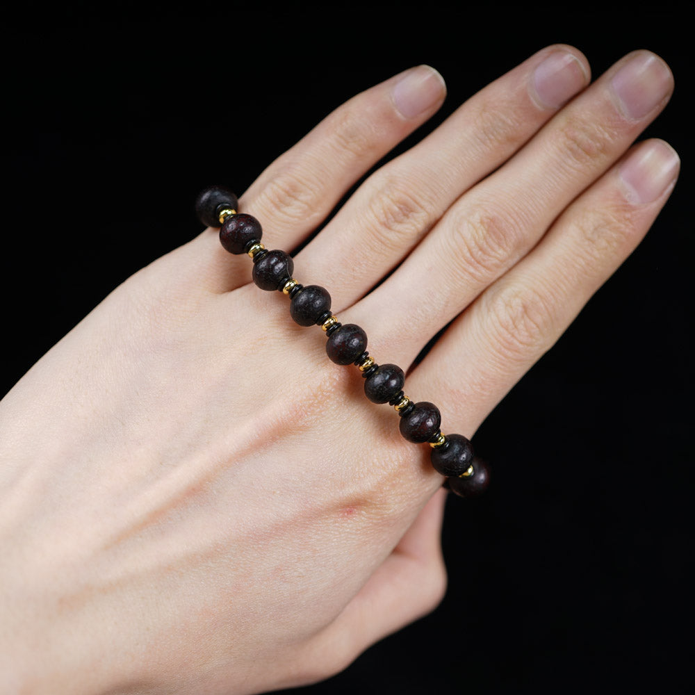 Antique Tibetan Bodhi Root Rosary Bracelet