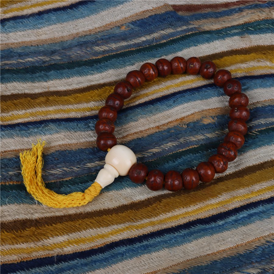 Antique Tibetan Bodhi Seed Rosary Beads - mantrapiece.com