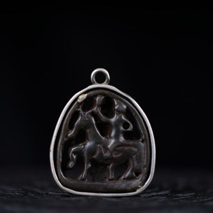 Antique Tibetan Heritage Pendant Necklace - mantrapiece.com