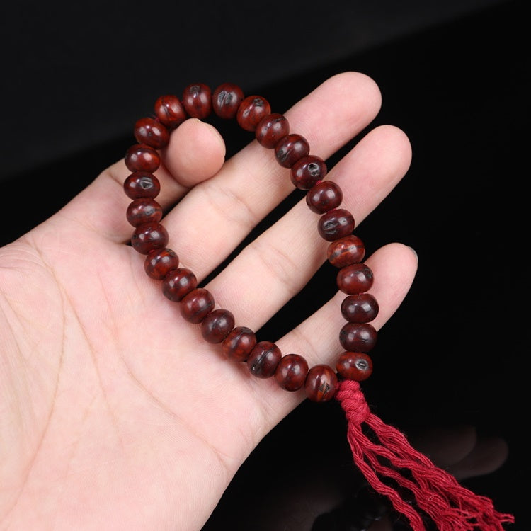 Antique Tibetan Red Bodhi Beads Wrist Mala