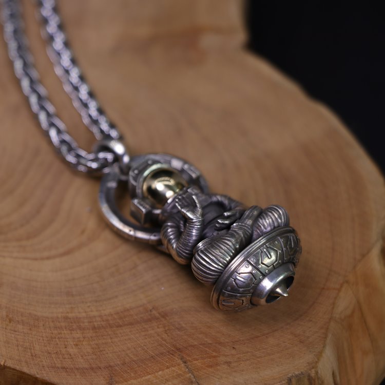 Meditating Astronaut Necklace