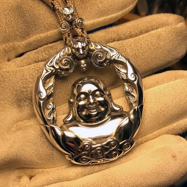 Big Laughing Buddha Pendant - mantrapiece.com