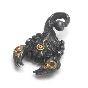 Black Scorpion Guru Dorje Drolo 18k Gold Pendant - mantrapiece.com