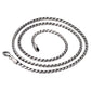 Braided Chain Necklace Lobster Clasp 2.5mm