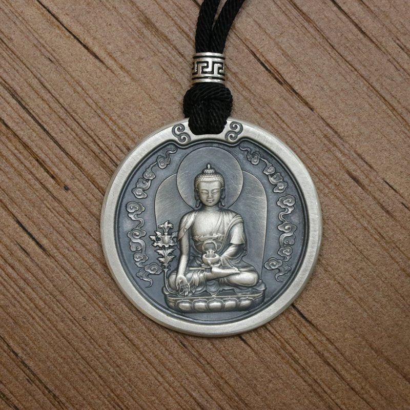 Buddha Medallion Necklace - mantrapiece.com