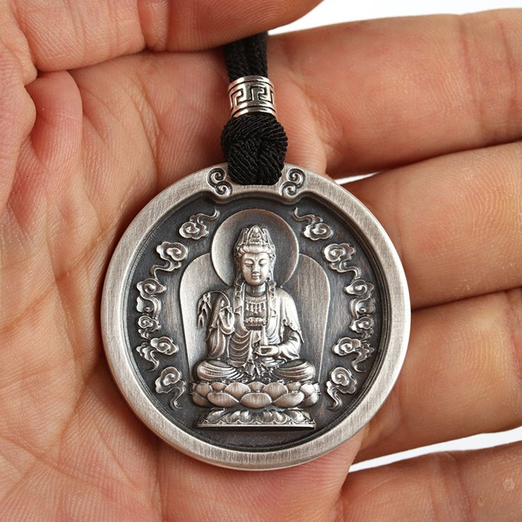 Buddha Medallion Necklace - mantrapiece.com