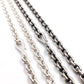 Cable Chain Necklace Hook and Eye Clasp 3.8mm - mantrapiece.com