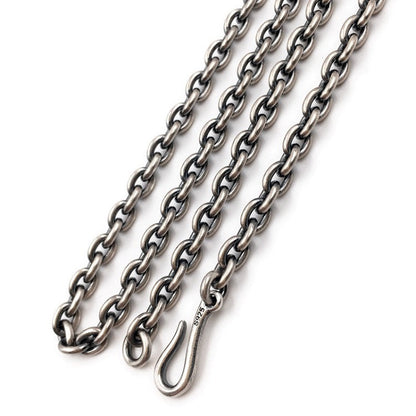 Cable Chain Necklace Hook and Eye Clasp 3.8mm - mantrapiece.com