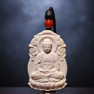Mammoth Tusk Bodhisattva Amitabha Pendant