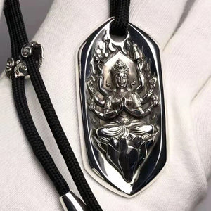 Diamond Guan Yin Amulet - mantrapiece.com