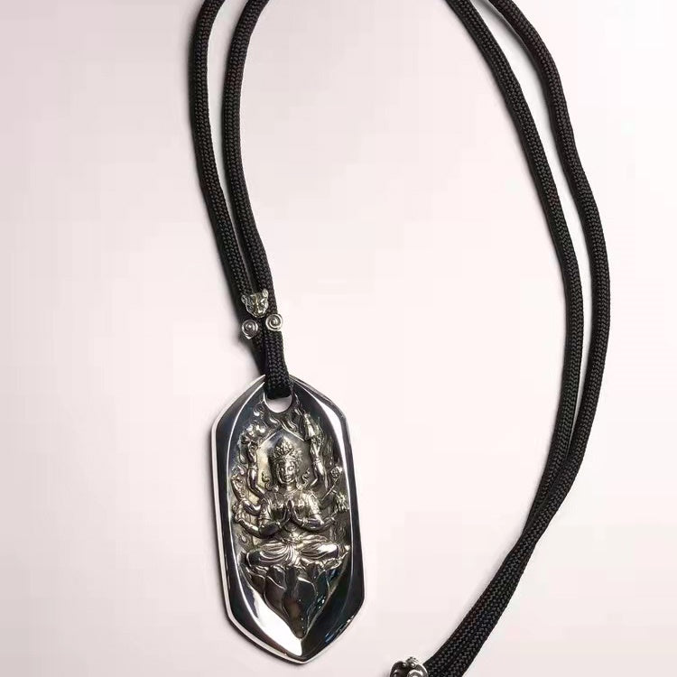 Diamond Guan Yin Amulet