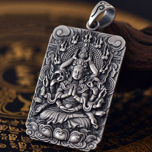 Framed Infinite Compassion Guan Yin Necklace
