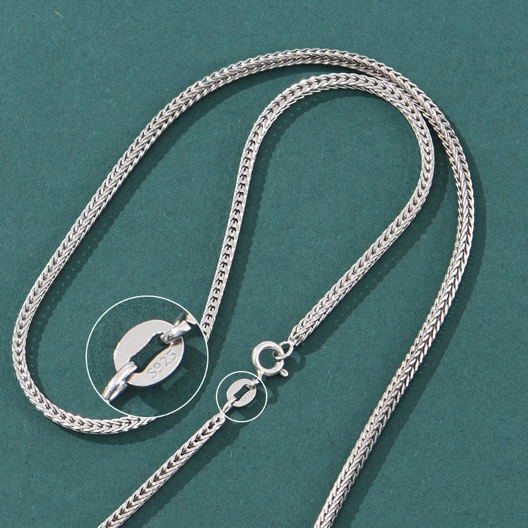Cable Chain Necklace Hook and Eye Clasp 4.3mm