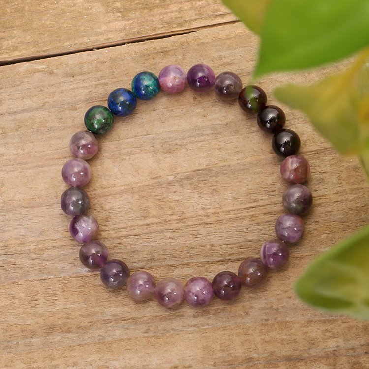 Garnet Amethyst Prayer Mala Beads - mantrapiece.com