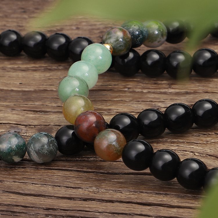 Indian Agate Yoga Beads - mantrapiece.com