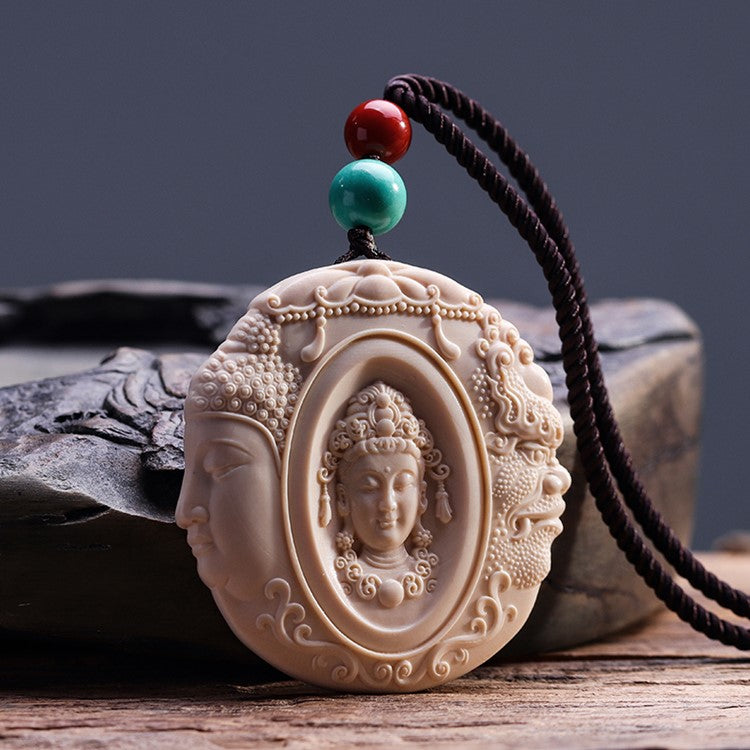 Ivory Buddha Pendant: For Your Sacred Journey Within - Mantrapiece.com