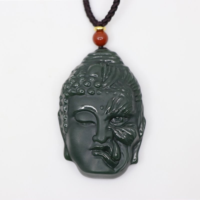Jade Buddha Necklace - mantrapiece.com