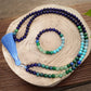 Lapis Lazuli Yoga Mala Necklace - mantrapiece.com