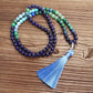 Lapis Lazuli Yoga Mala Necklace - mantrapiece.com